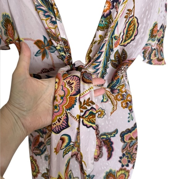 NWT Kachel x Anthropologie Flutter-Sleeve Floral Slip Dress Size 6 fairy girly - Picture 10 of 11